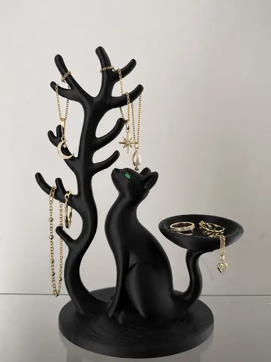 Black Cat Jewelry Holder — photograph 2 of 4