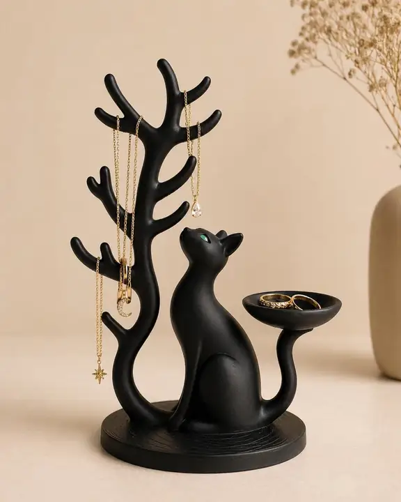 Black Cat Jewelry Holder — photograph 4 of 4