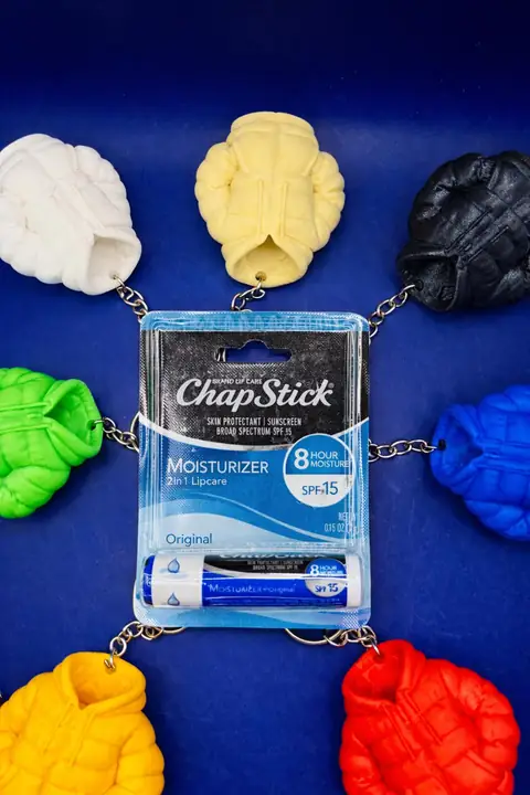 Puffer Jacket Lip Balm Holder — photograph 2 of 4