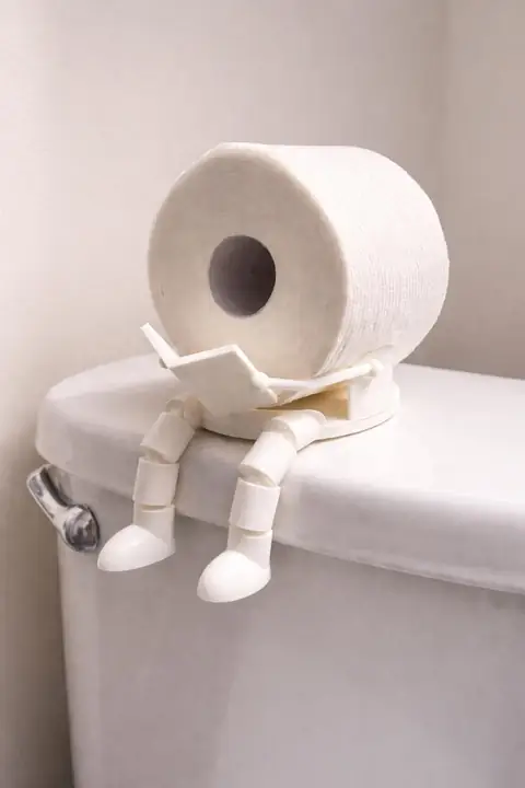 Toilet Paper Holder with Legs — photograph 1 of 4