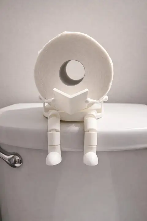Toilet Paper Holder with Legs — photograph 2 of 4