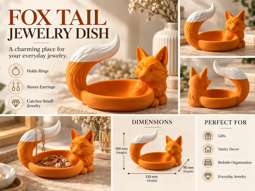 Fox Tail Jewelry Dish — photograph 2 of 4